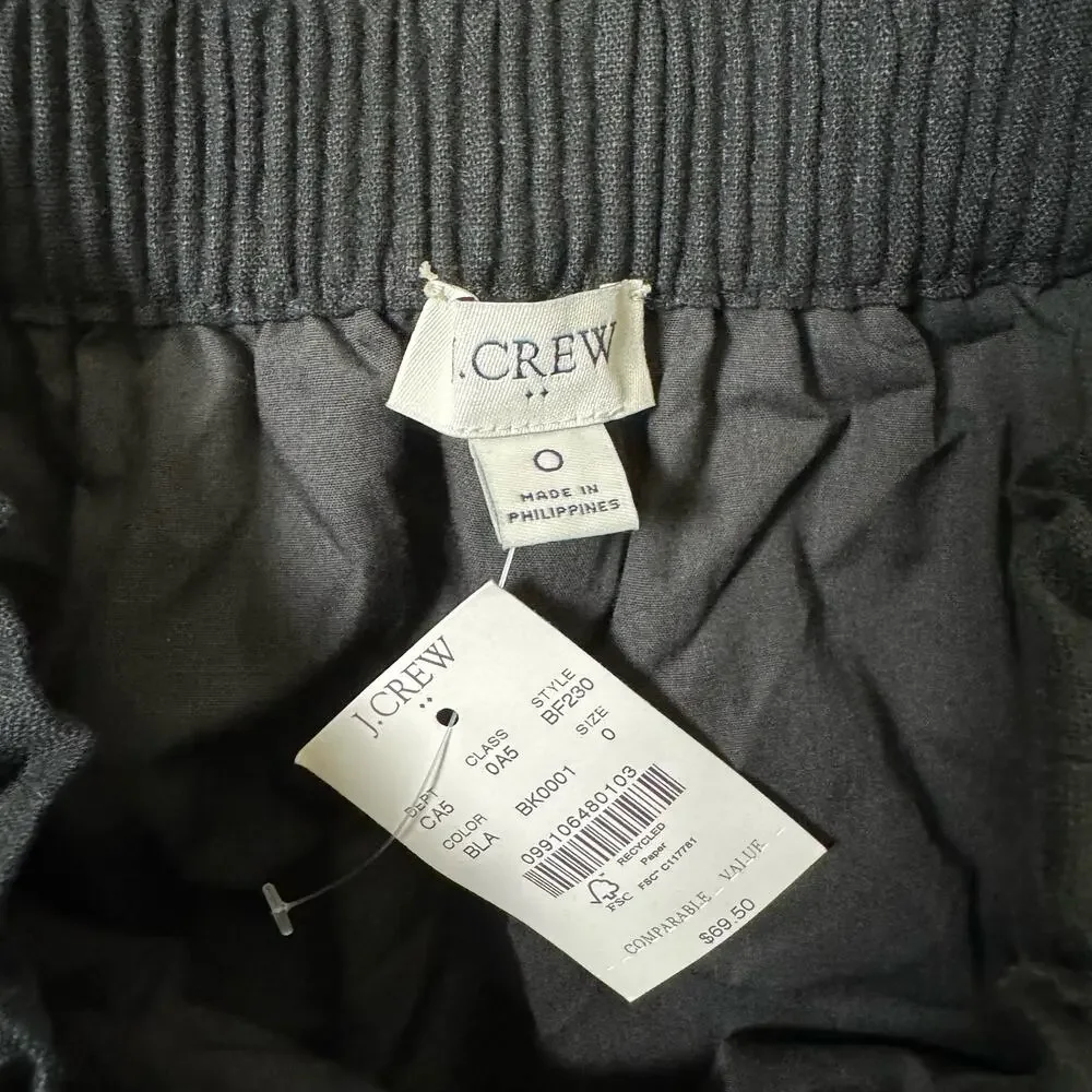 J Crew Linen Cotton Blend City Mini Skirt with Pockets US Women's 0 New - Picture 6 of 7